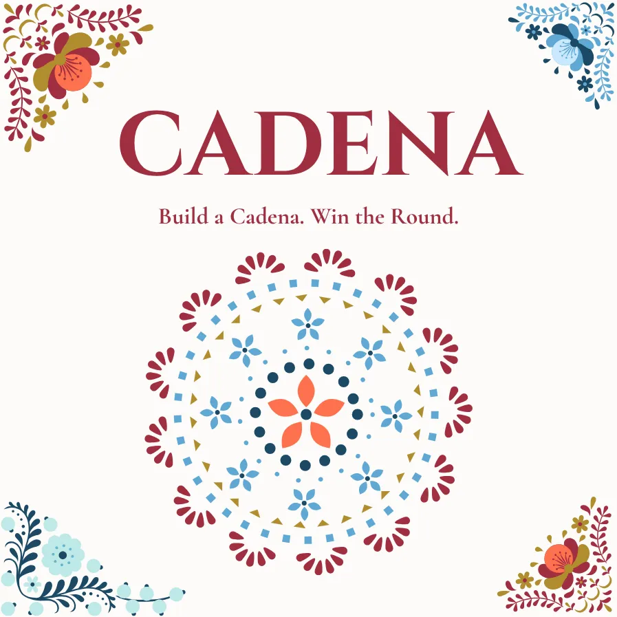 Cadena Mexican Train inspired domino card game